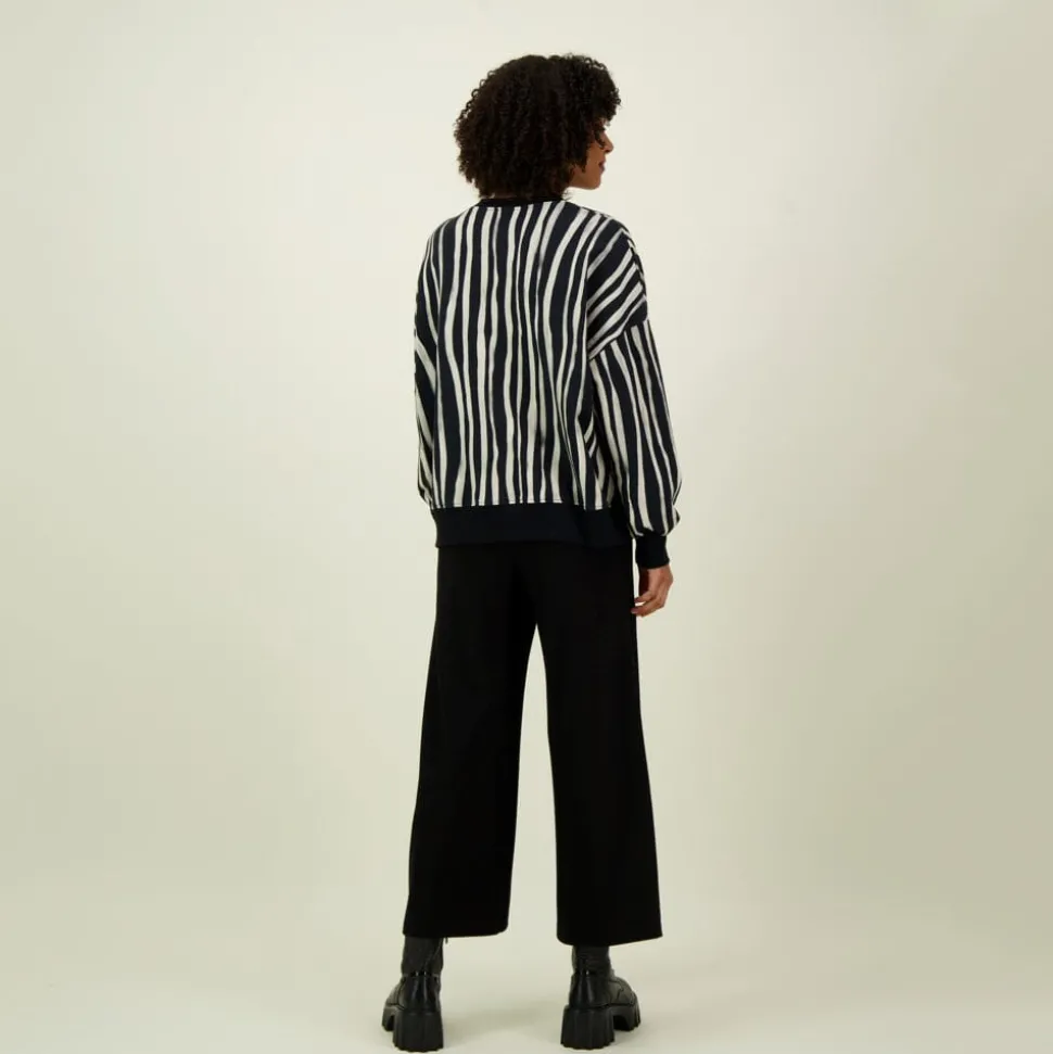 ALLEY OVERSIZE SWEATER -COLLEGEPAITA | LICORICE