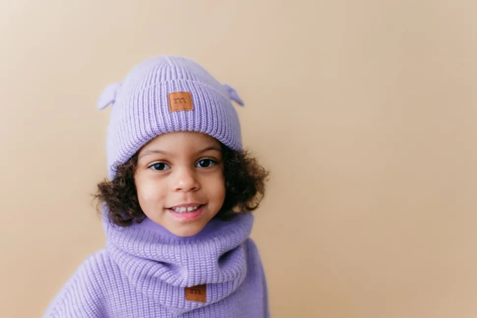 BEAR KNIT -MERINOVILLAPIPO | ICY LILAC