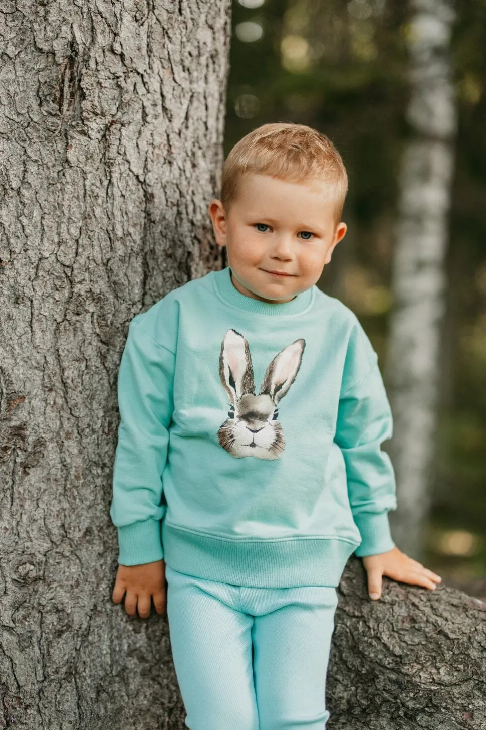BUNNY OCEAN OVERSIZE SWEATER -COLLEGEPAITA
