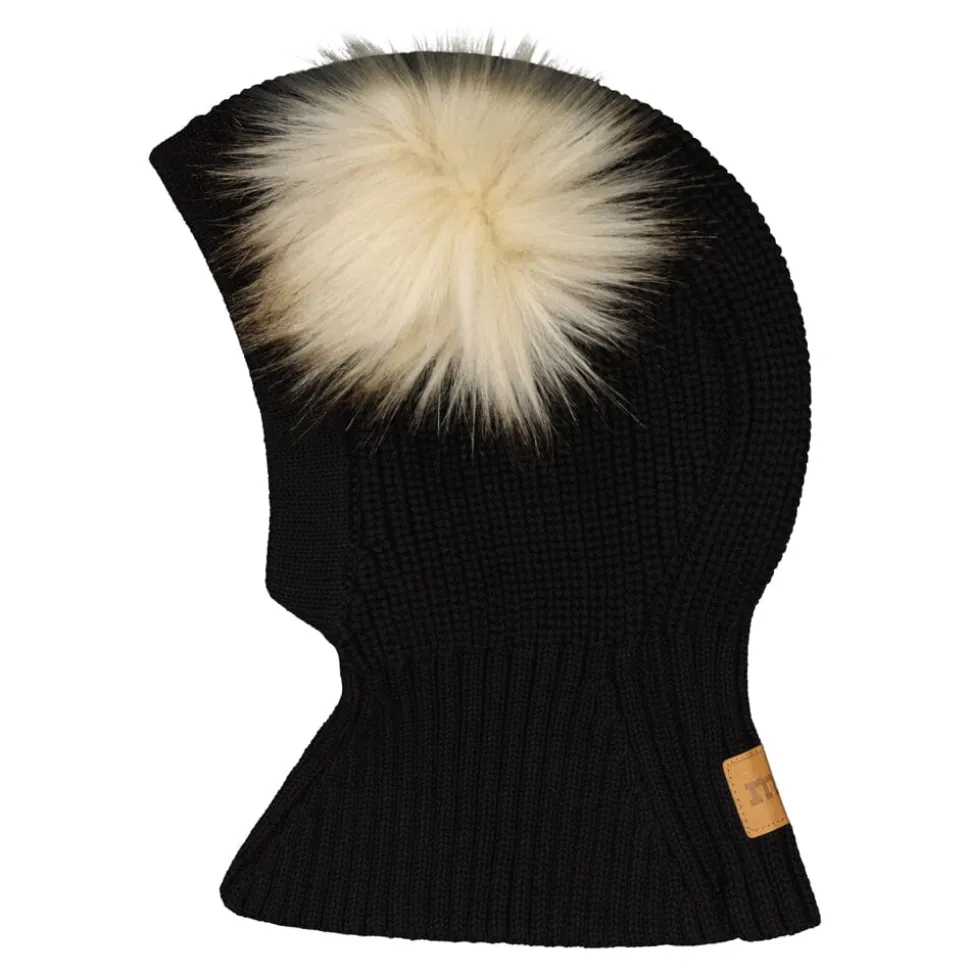 DOUBLE FUR POM -KYPÄRÄMYSSY, PUUVILLA | LICORICE