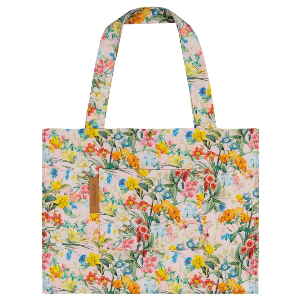 FLOWER POWER BIG TOTE BAG -LAUKKU