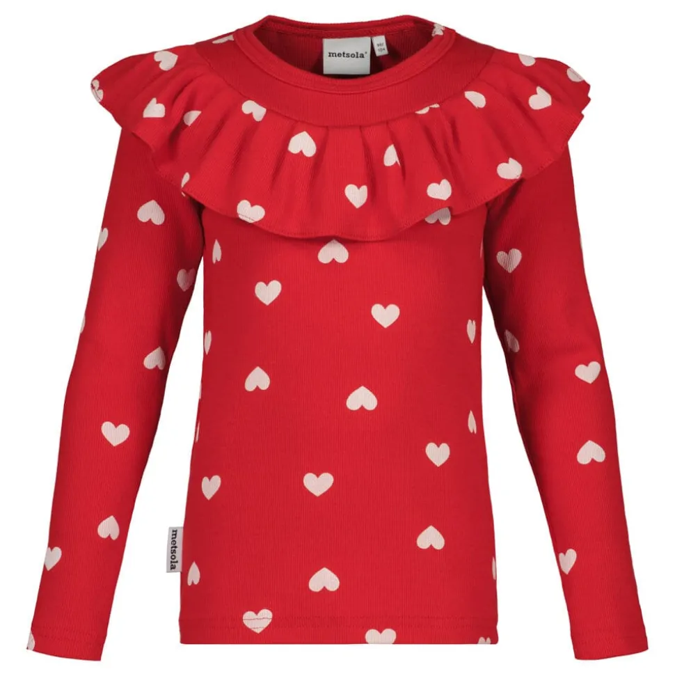 HEART SONG RIB RUFFLE COLLAR -PAITA | POPPY