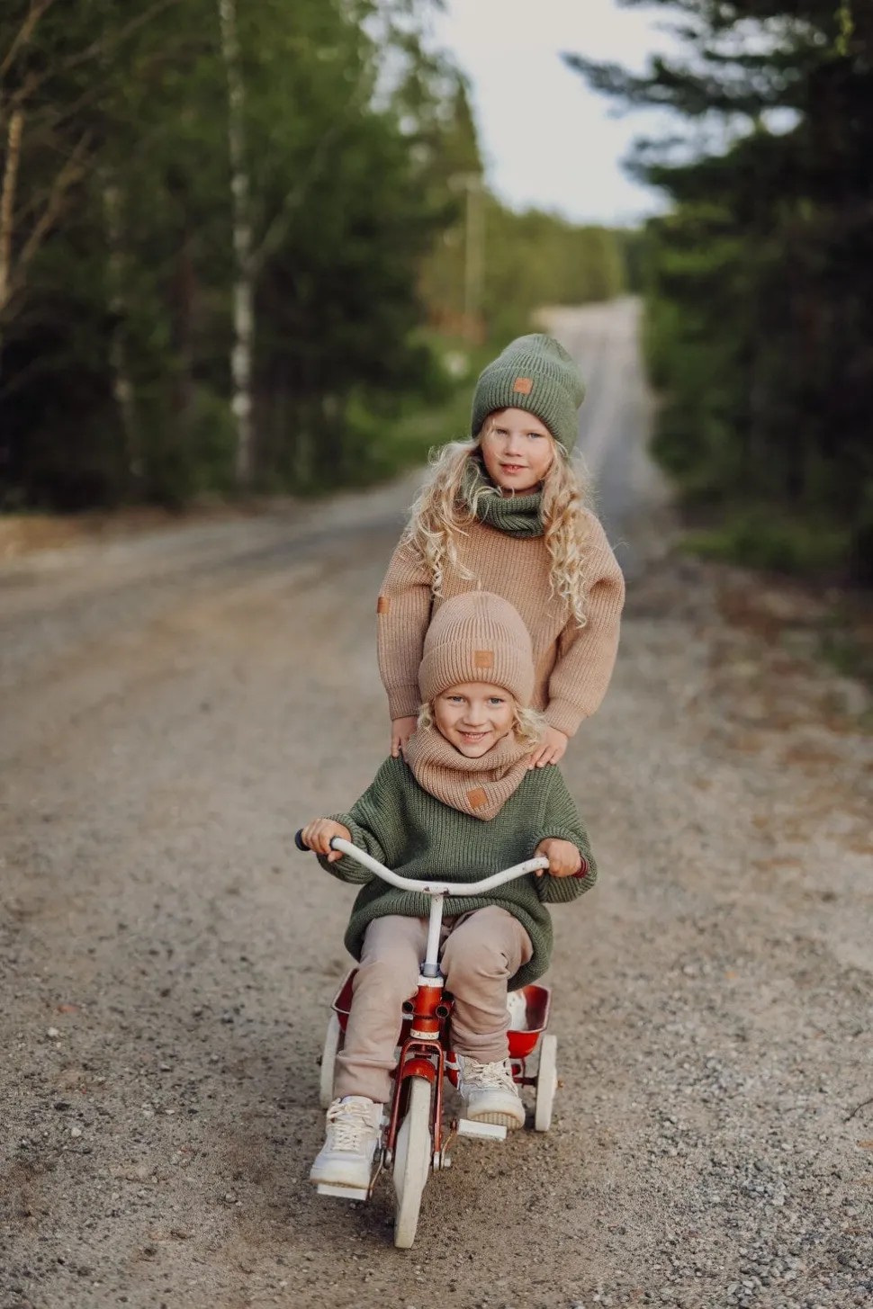 KNIT JUMPER -LASTEN MERINOVILLANEULE | PEANUT BUTTER