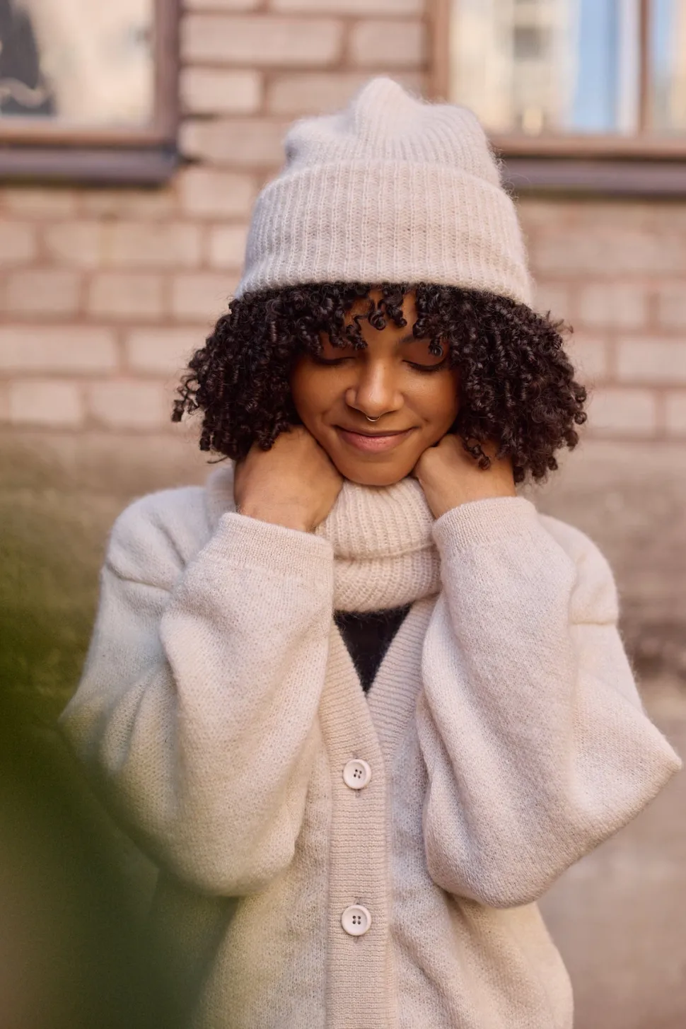 MOHAIR BEANIE -PIPO | VANILLA