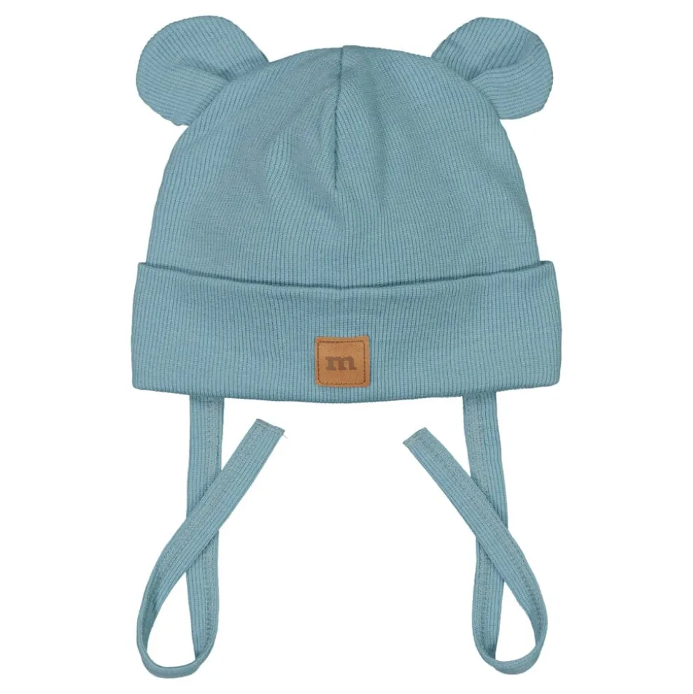 RIB BEAR BABY BEANIE -MERINOVILLAPIPO | CLOUDY SKY