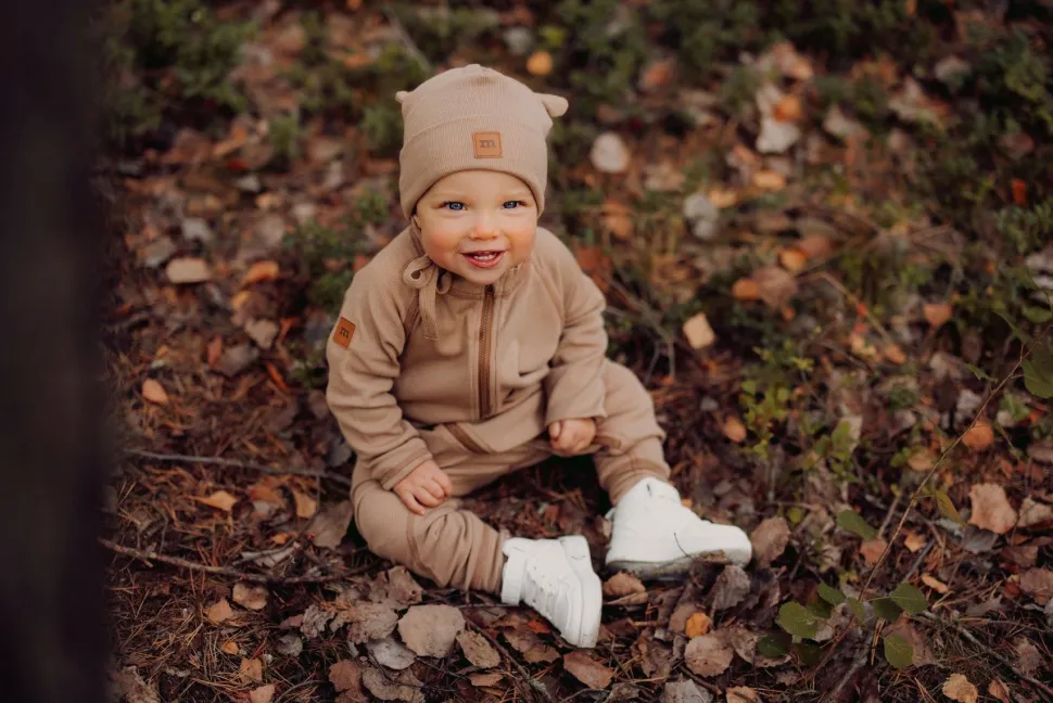 RIB BEAR BABY BEANIE -MERINOVILLAPIPO | MUDDY BOOTS