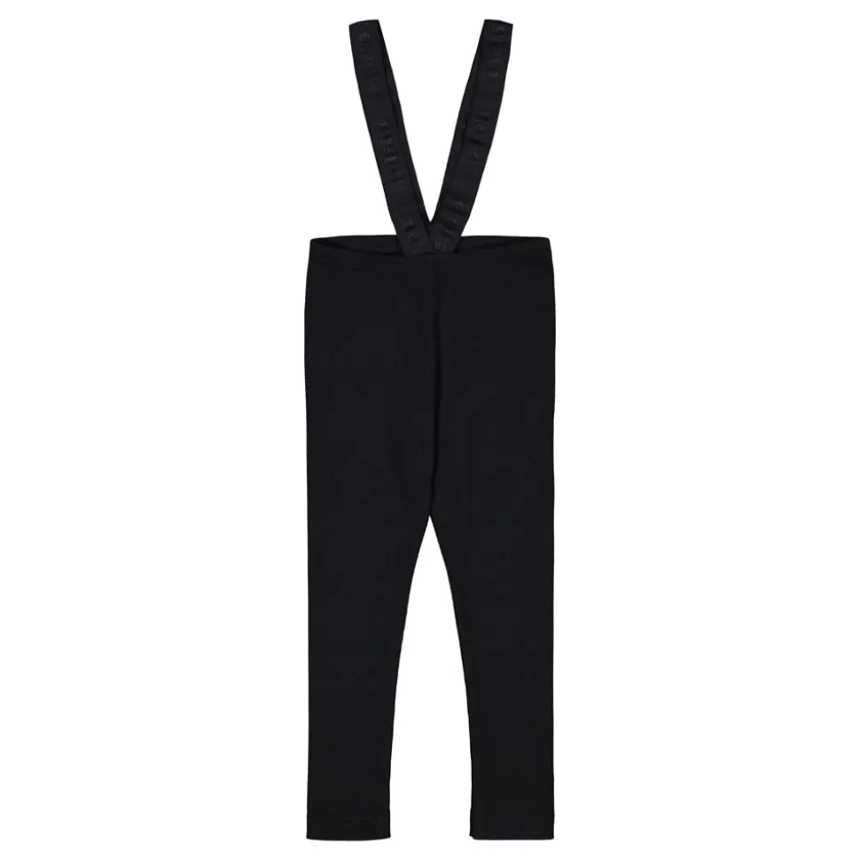 RIB BRACE PANTS -HENKSELIHOUSUT | BLACK
