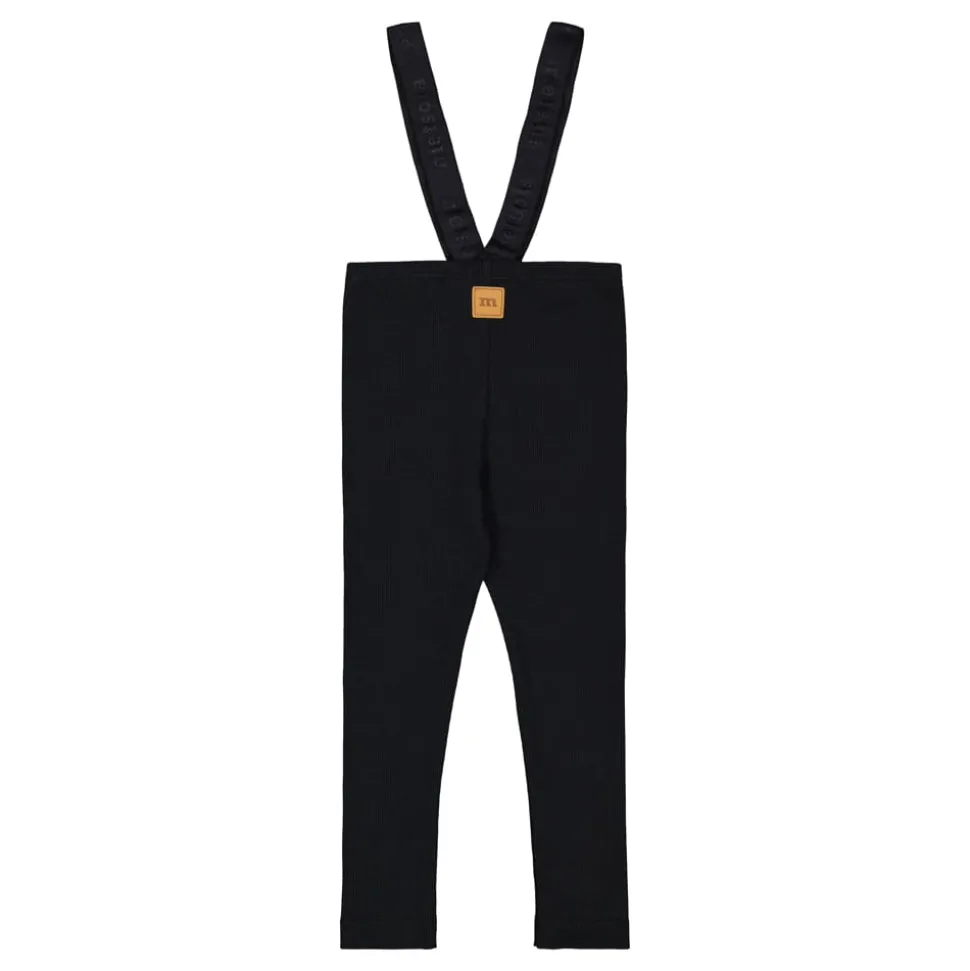 RIB BRACE PANTS -HENKSELIHOUSUT | BLACK