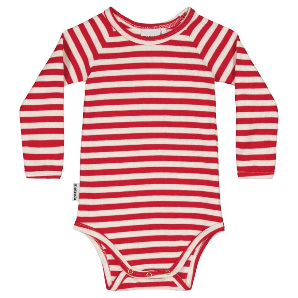 STRIPED RIB -BODY | POPPY/CREAMY