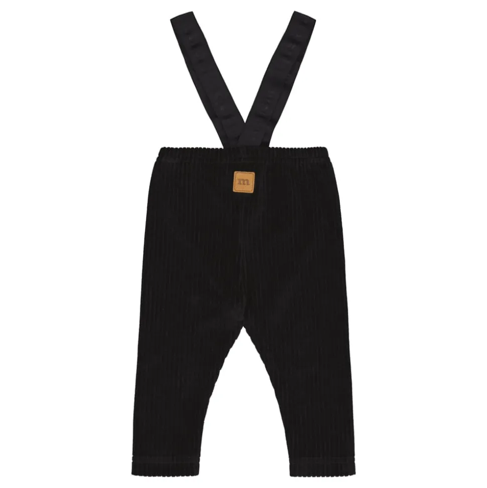 VELOUR BRACE PANTS -HENSELIHOUSUT | BLACK