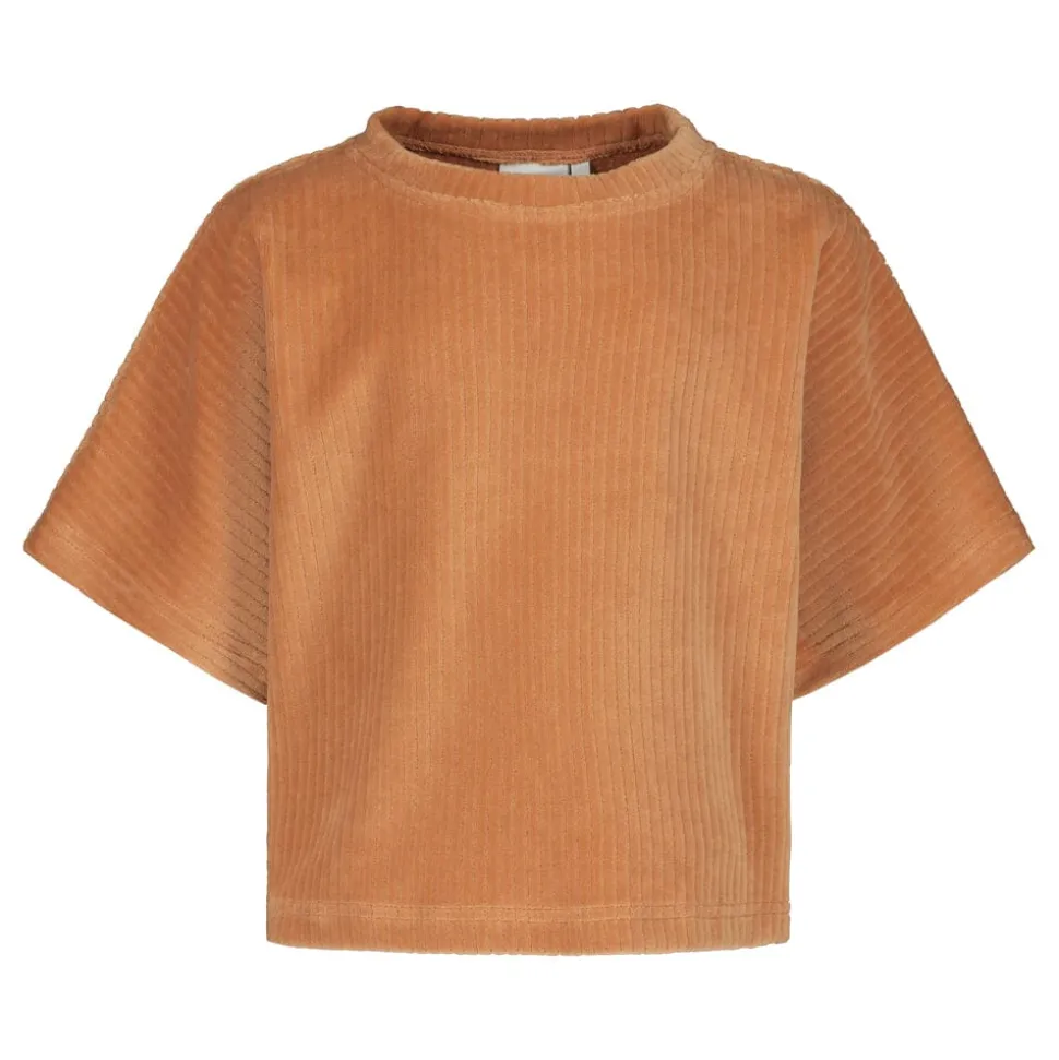 VELOUR -CROPATTU T-PAITA | PEANUT