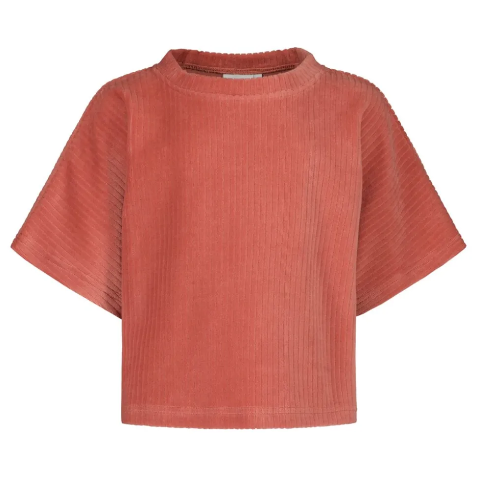 VELOUR -CROPATTU T-PAITA | RASPBERRY