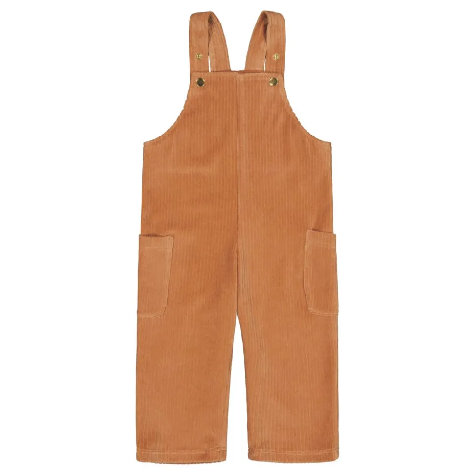 VELOUR OVERALLS -LAPPUHAALARI | PEANUT
