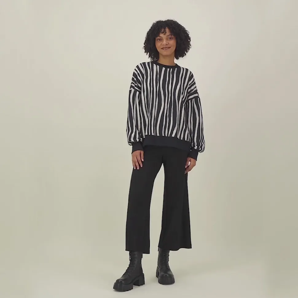WIDE LEG CULOTTES -HOUSUT | BLACK