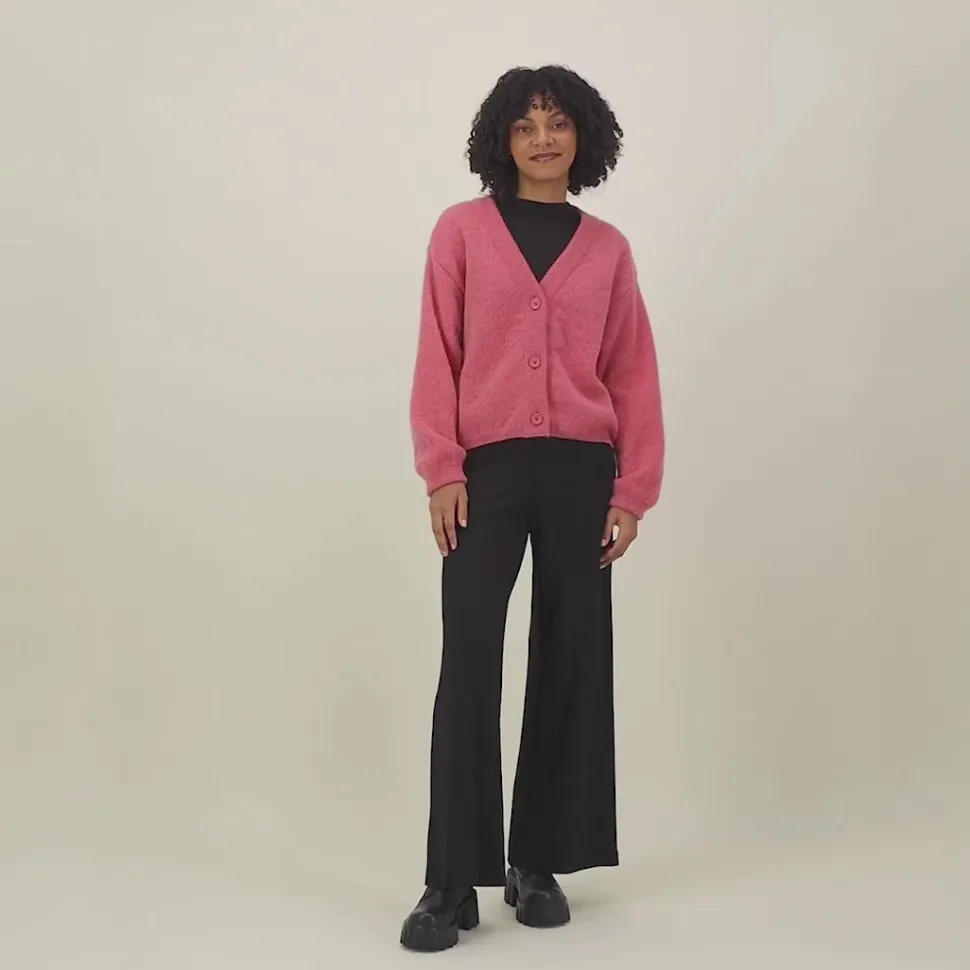 WIDE LEG TROUSERS -HOUSUT | BLACK